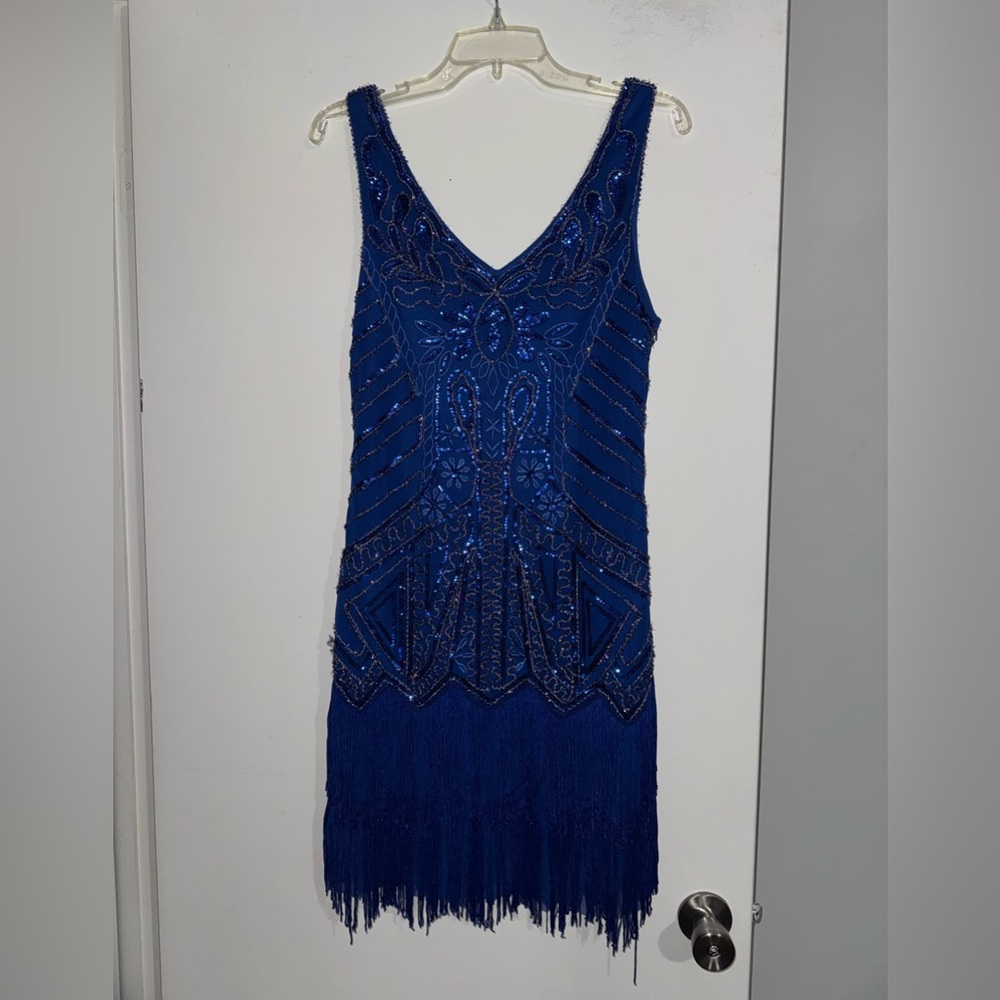 Blue Flapper Dress